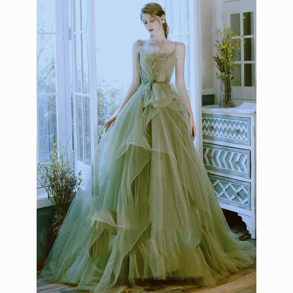 Monika Women’s Casual Green Forest Dress