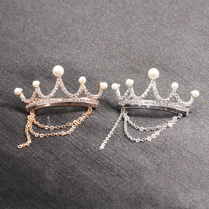 Monika Elegant Pearl Crown Pin