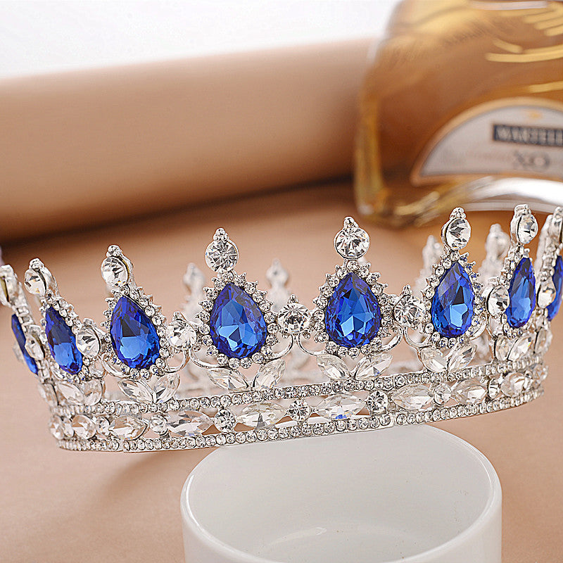 Bridal Full Round Tiara Crown | Monika Beauty