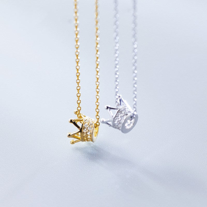 Monika Diamond Crown Clavicle Necklace