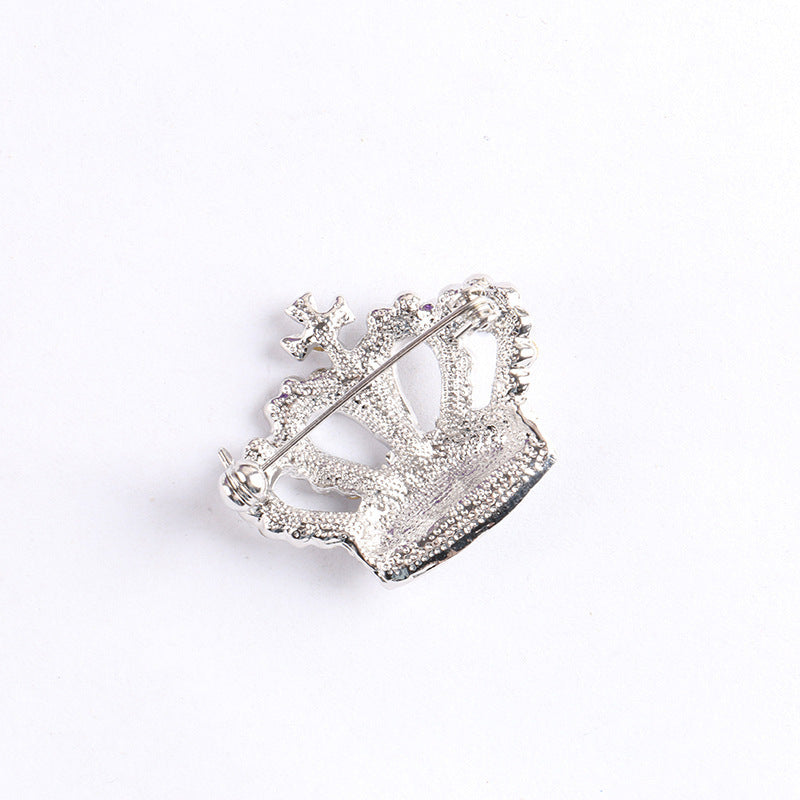 Monika Diamond Crown Brooch