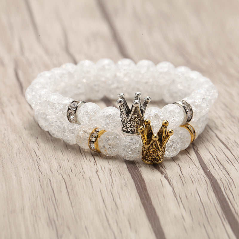 Monika Popcorn Crystal Bead Crown