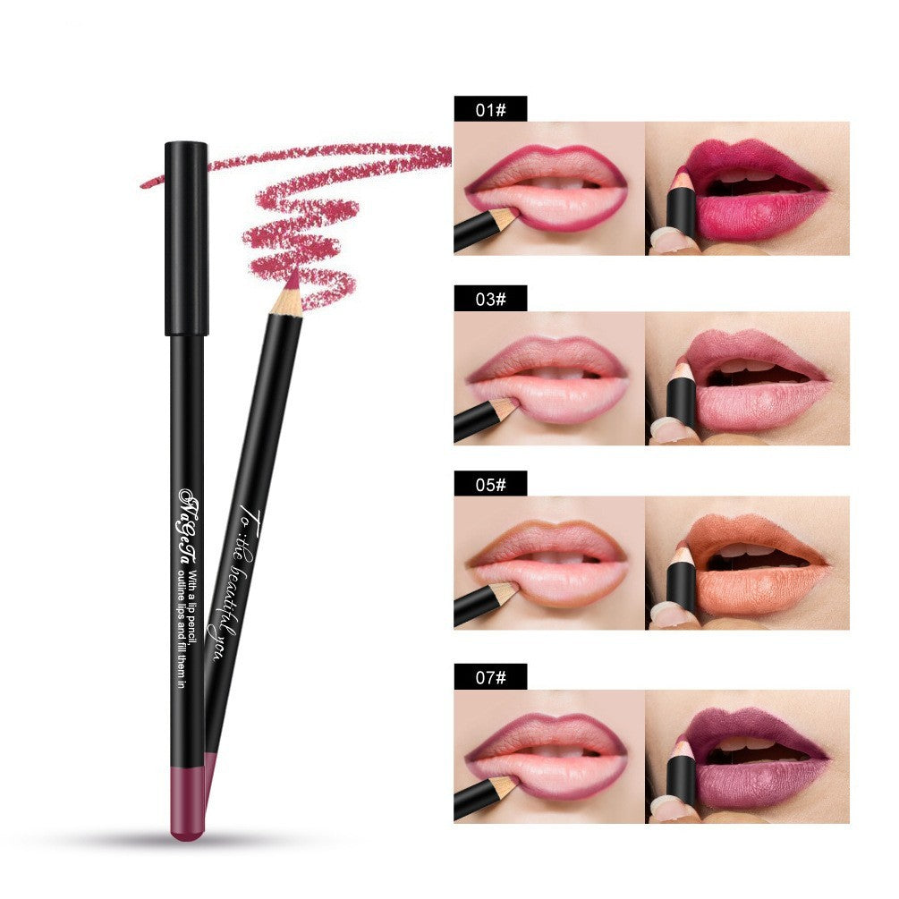 12-Color Matte Lip Liner | Monika Beauty