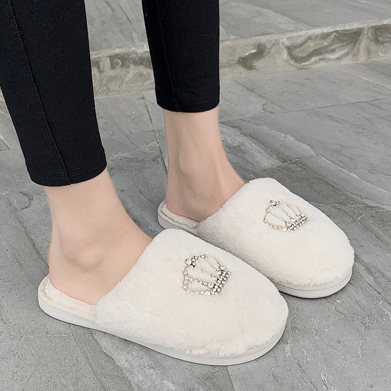 Monika Crown Winter Slippers
