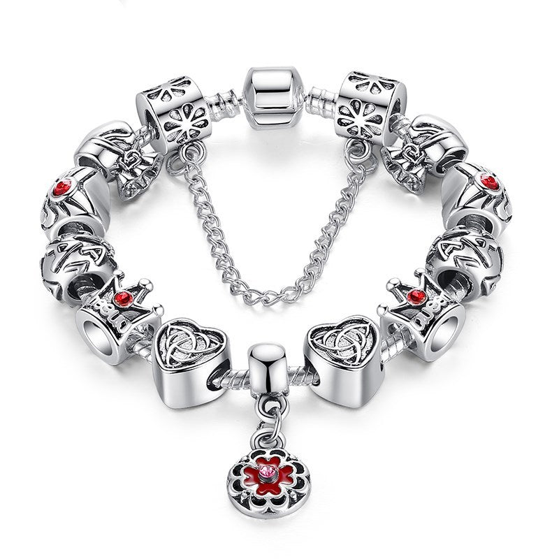 Monika Crown Love Alloy Bracelet