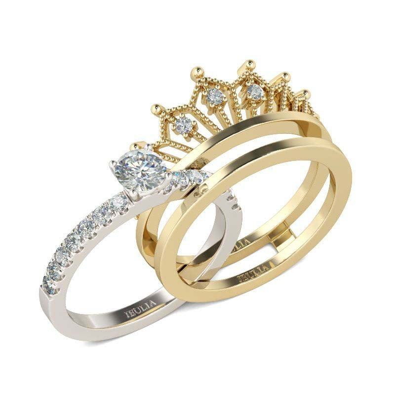 Monika Beauty Pageant Detachable crown ring