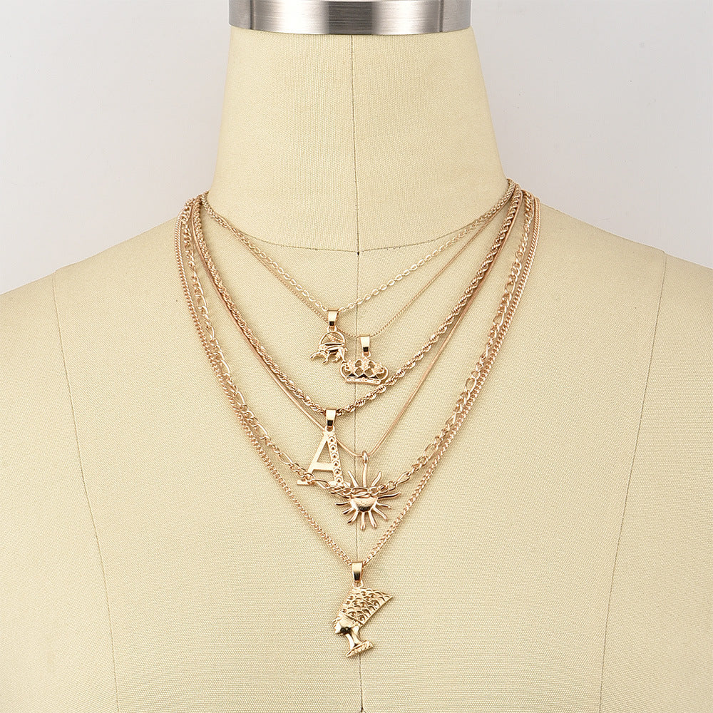 Monika Crown Sun Women’s Necklace