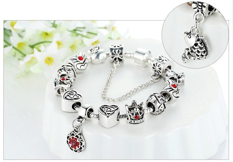 Monika Crown Love Alloy Bracelet