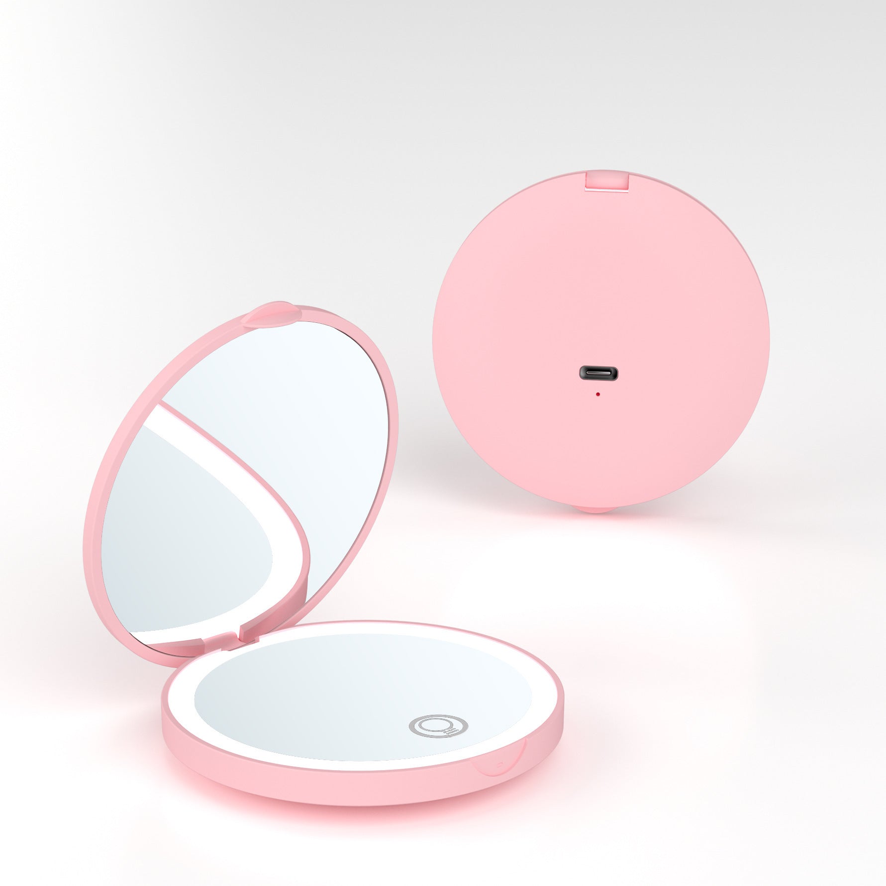 Monika Portable Folding LED Makeup Mirror – 2X Magnification