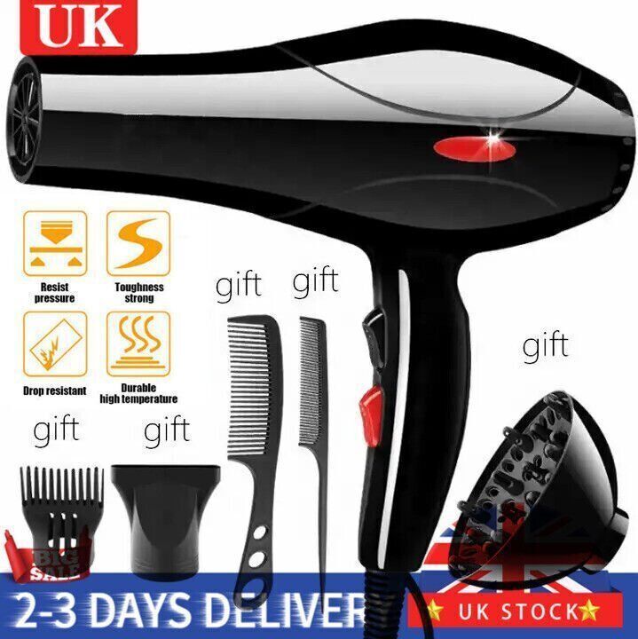 Monika 2200W Professional Hair Dryer with Nozzle – UK