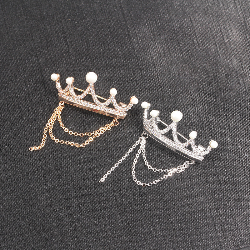Monika Elegant Pearl Crown Pin