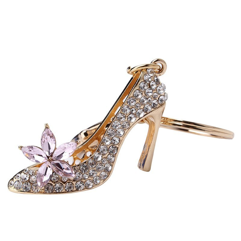 Monika Rhinestone Crystal High Heel Keychain