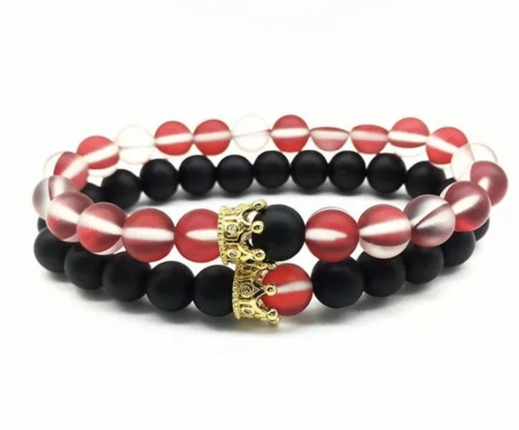 Monika Luxury Crown Couple Set