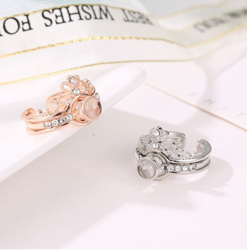 Monika Crown Projection Ring