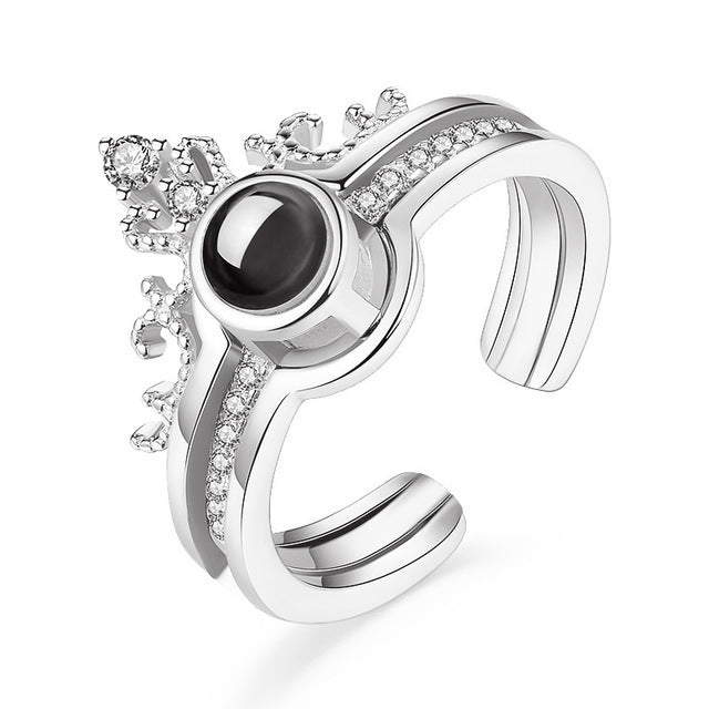 Monika Crown Projection Ring