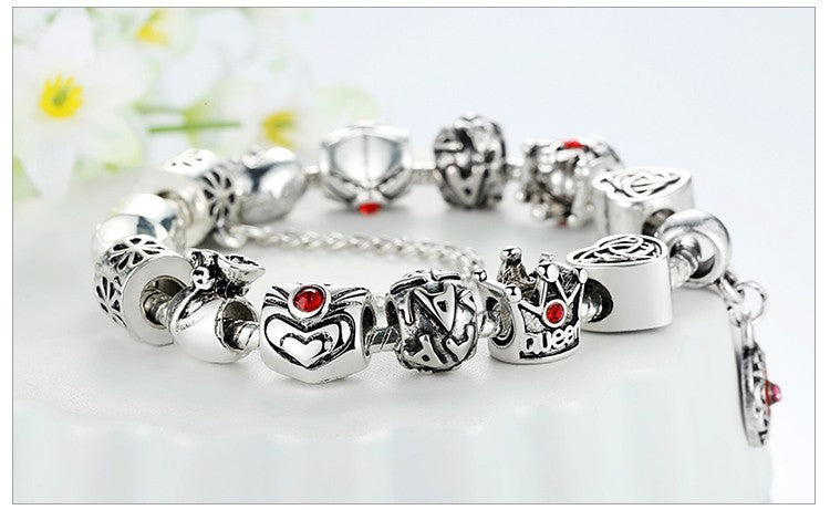 Monika Crown Love Alloy Bracelet