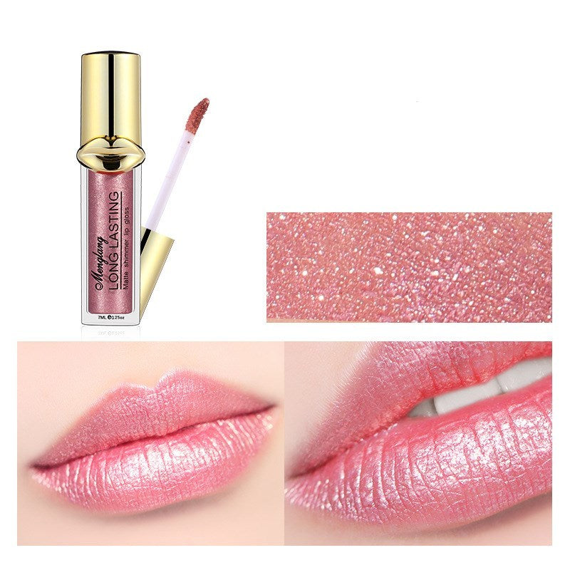 Pearlescent Matte Lip Gloss | Monika Beauty