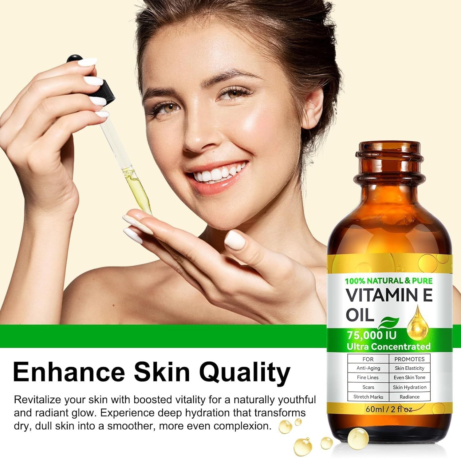 Skincare Vitamin E Oil | Monika Beauty
