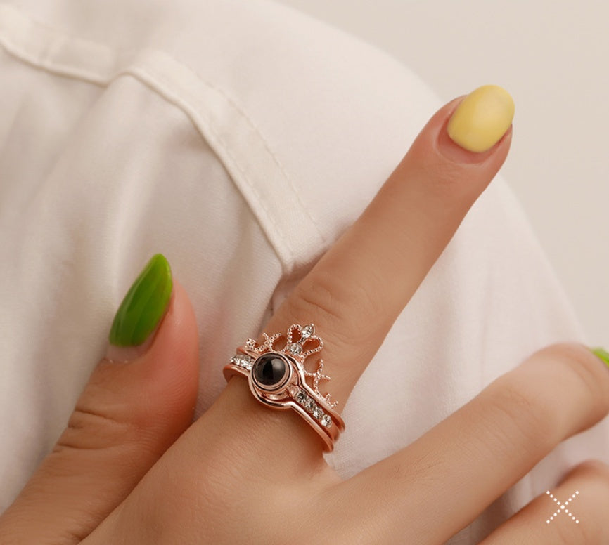 Monika Crown Projection Ring