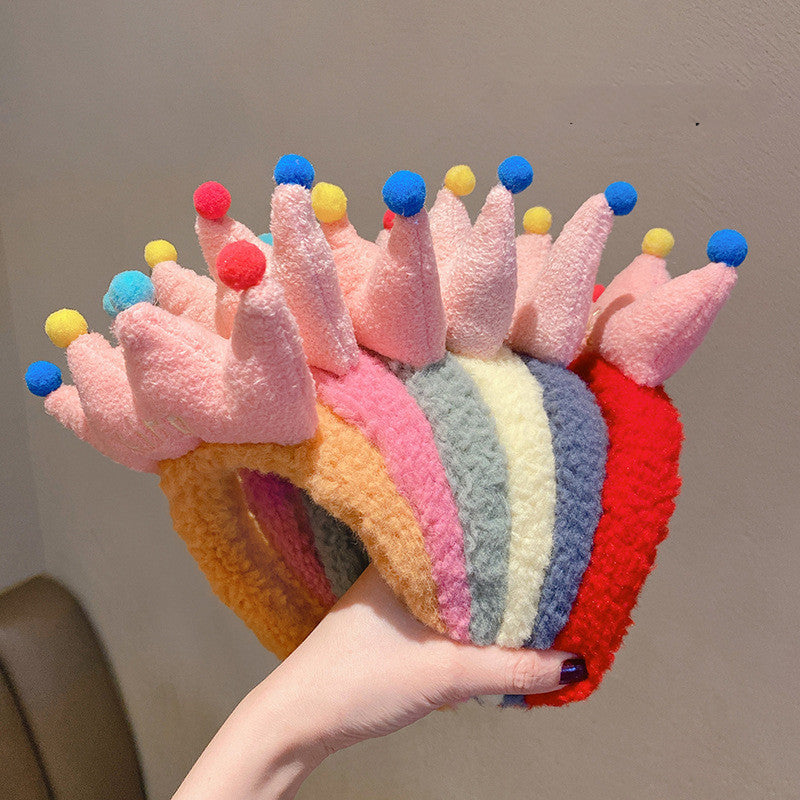 Monika Plush Crown Headband