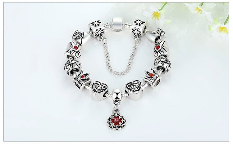 Monika Crown Love Alloy Bracelet