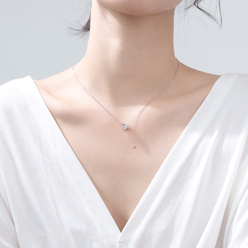 Monika Diamond Crown Clavicle Necklace