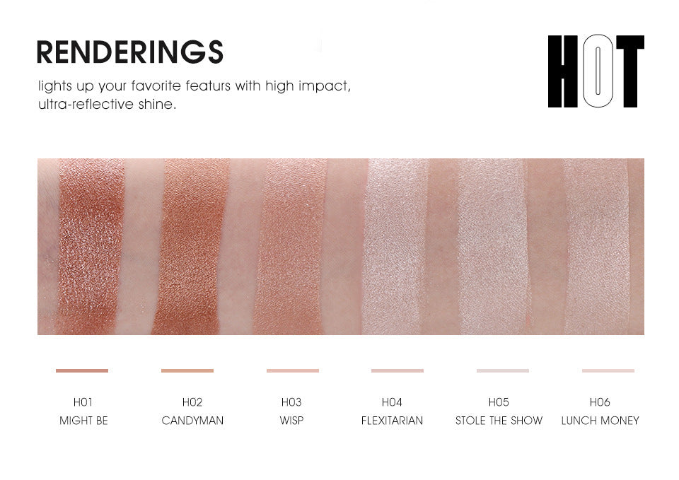 Monika 6-Color Face Palette – Glow & Contour