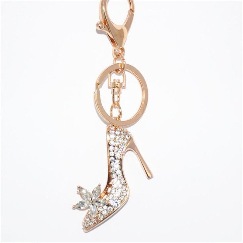 Monika Rhinestone Crystal High Heel Keychain