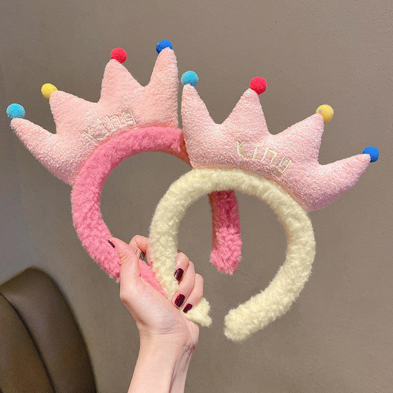 Monika Plush Crown Headband