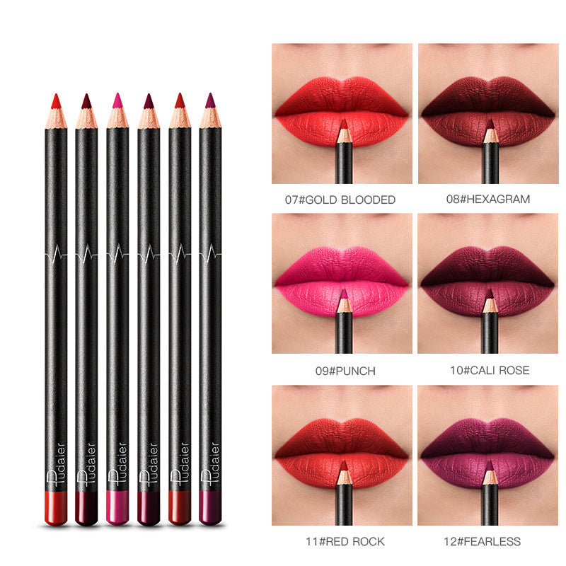 36-Color Waterproof Lip Liner | Monika Beauty