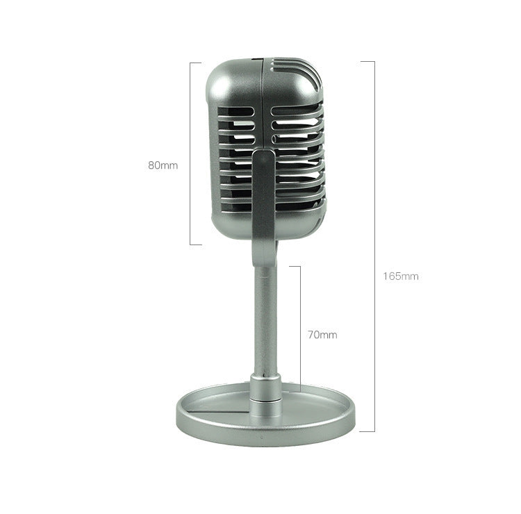 Monika Vintage Retro Microphone Prop