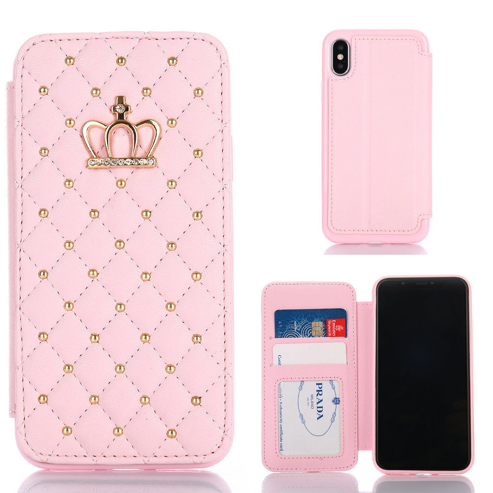Monika Crown Leather Samsung Phone Case