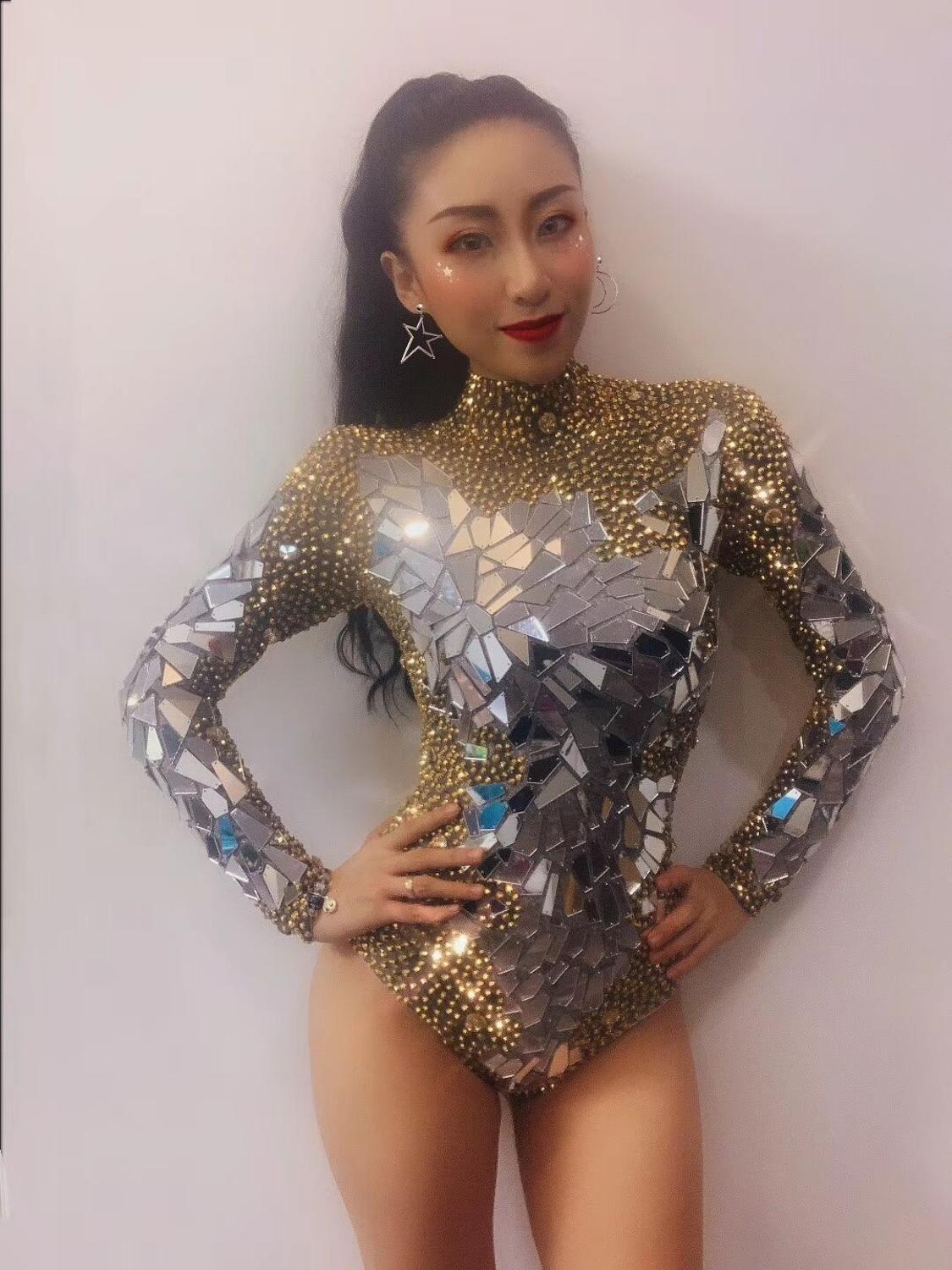 Monika Crystal Pageant Bodysuit