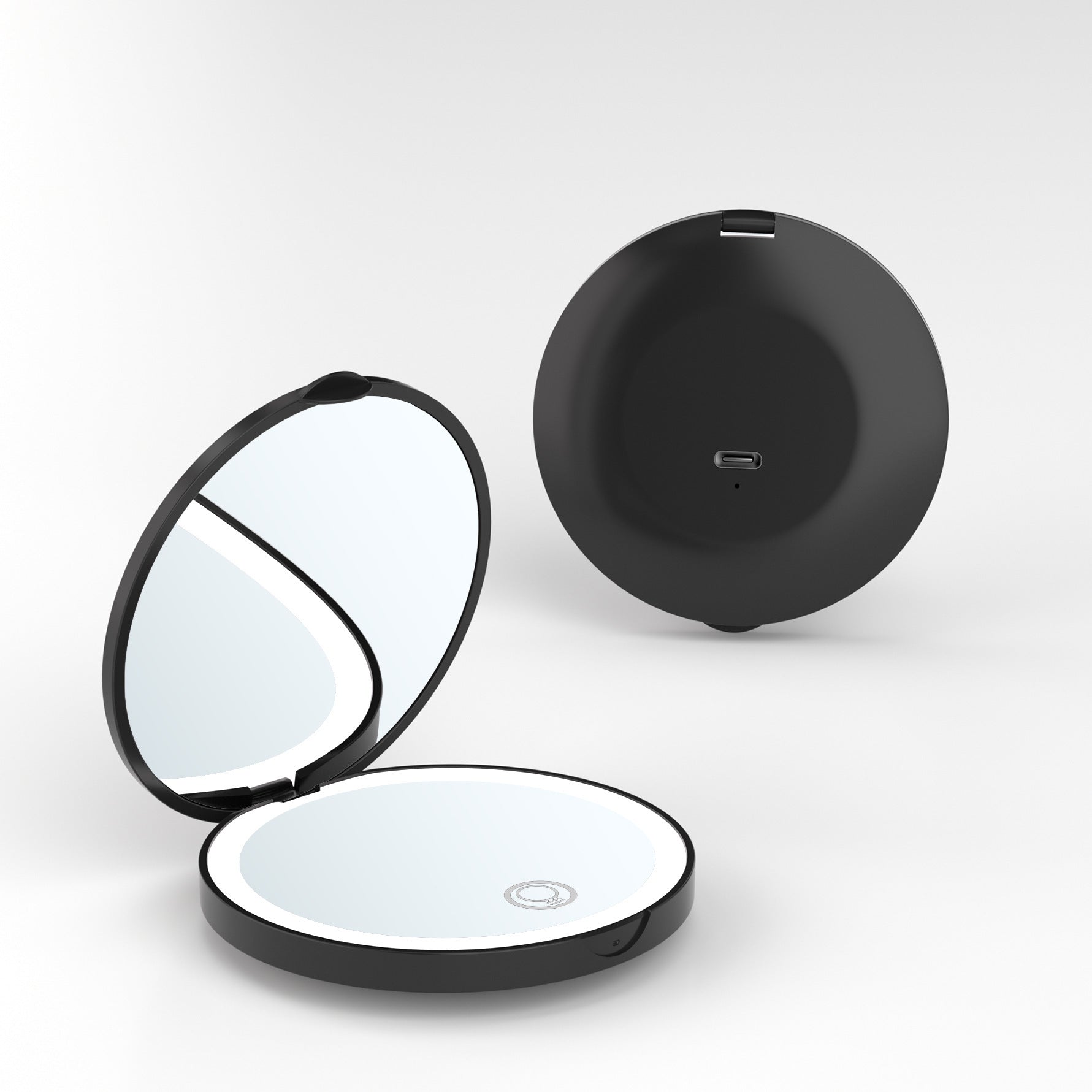 Monika Portable Folding LED Makeup Mirror – 2X Magnification