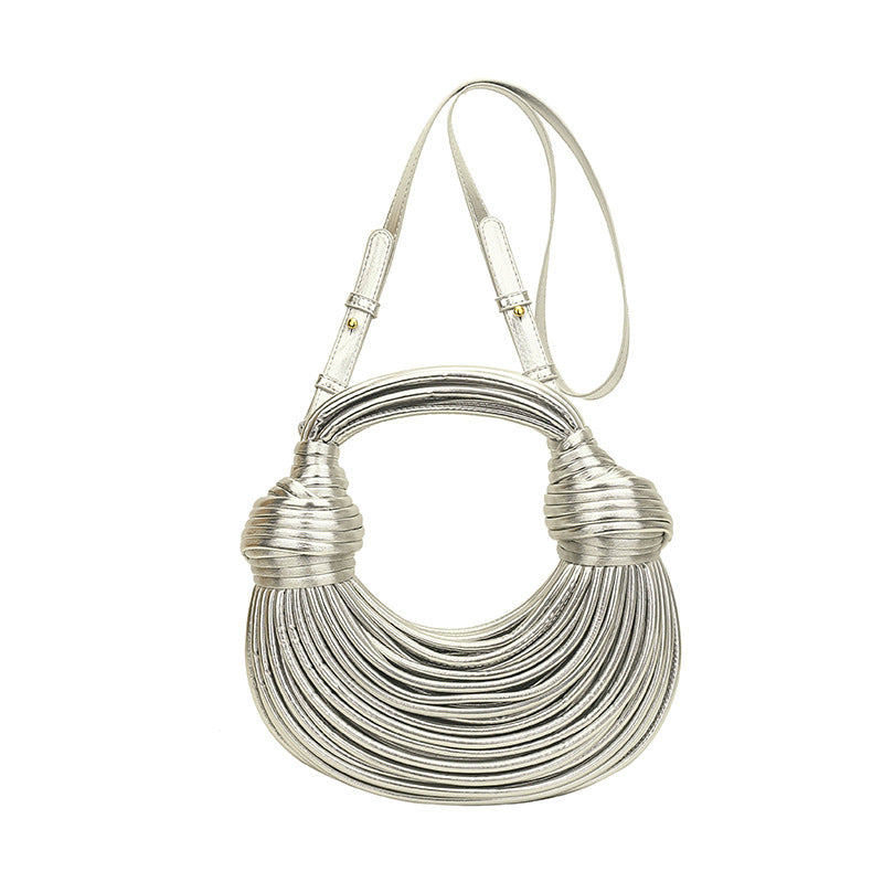 Monika Shiny Metal Noodles Underarm Bag