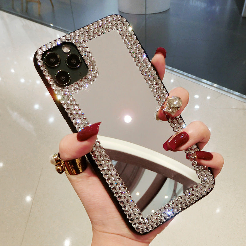 Monika Rhinestone Silicone Drop-Resistant Phone Case