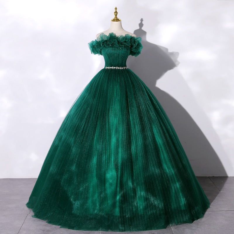 Monika Off-Shoulder Evening Banquet Dress