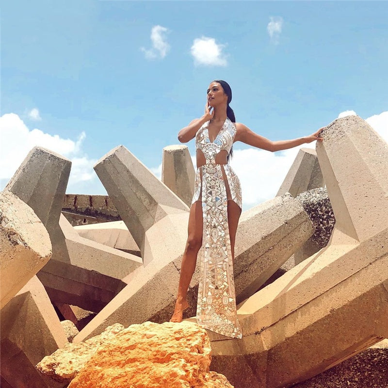Monika Beauty Pageant Rhinestone Dress