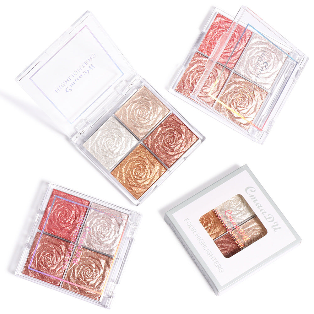 Monika CmaaDu 4-Color Highlighter & Blush Palette