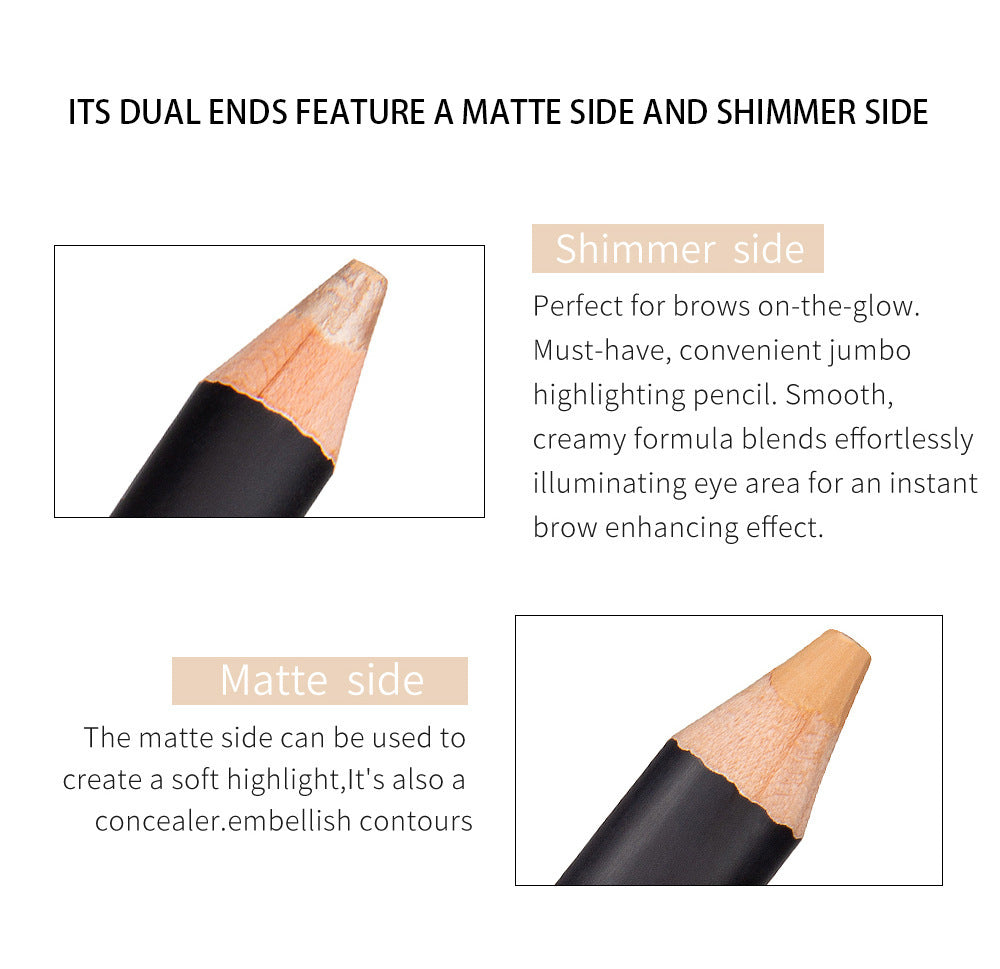 Monika 2-in-1 Waterproof Eyebrow Pencil & Highlighter