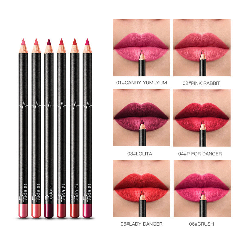 36-Color Waterproof Lip Liner | Monika Beauty