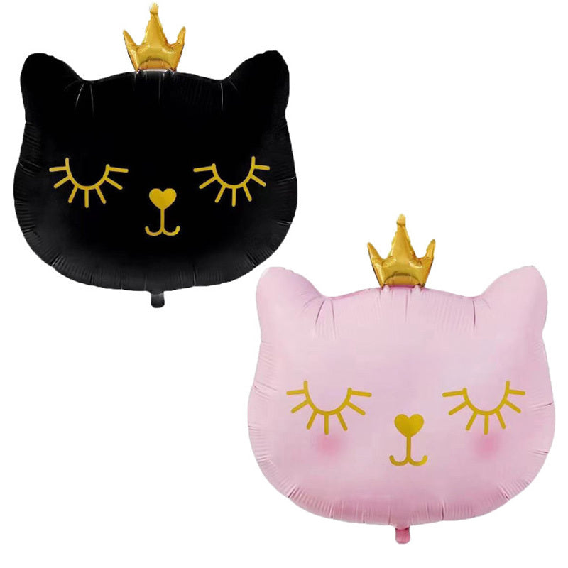 Monika Crown Cat Party Balloon