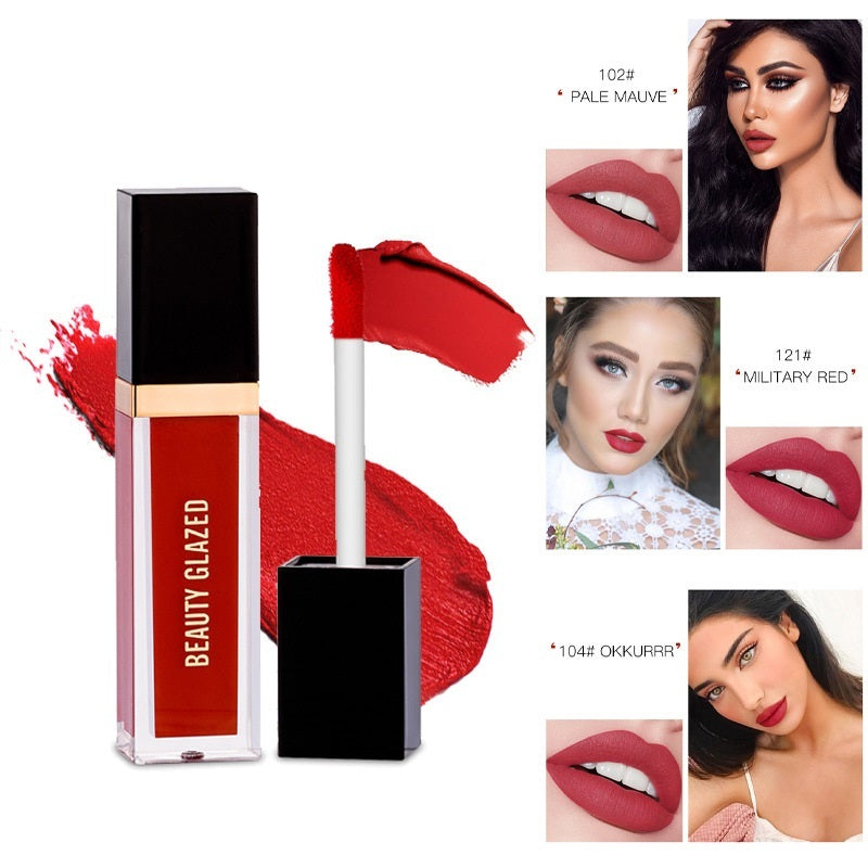 24-Color Matte Lip Gloss | Monika Beauty