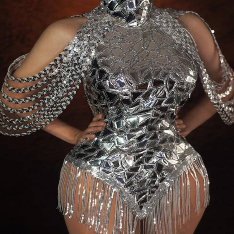 Monika Beauty Pageant Rhinestones Singer Stage Dress