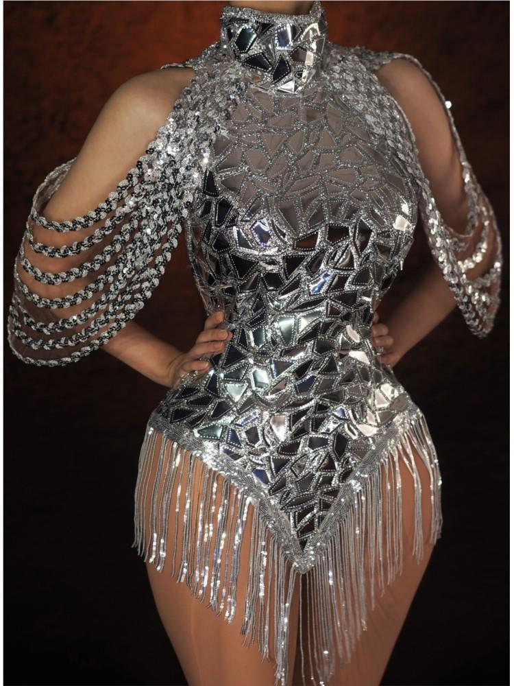 Monika Beauty Pageant Rhinestones Singer Stage Dress
