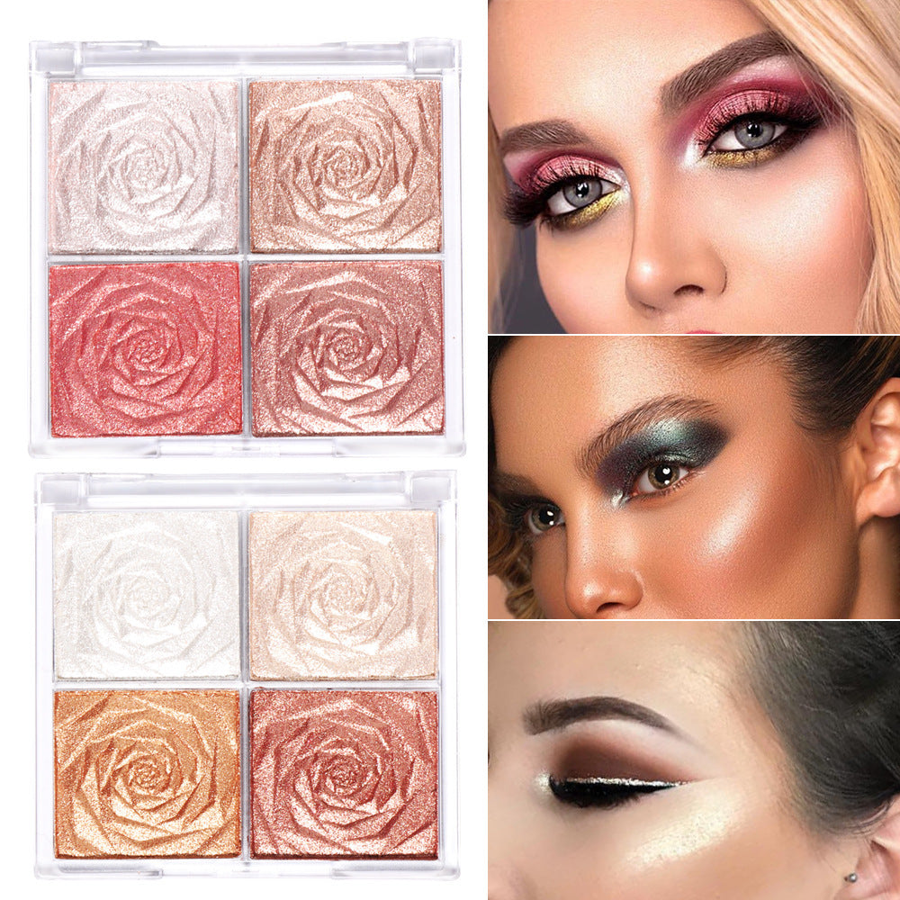 Monika CmaaDu 4-Color Highlighter & Blush Palette