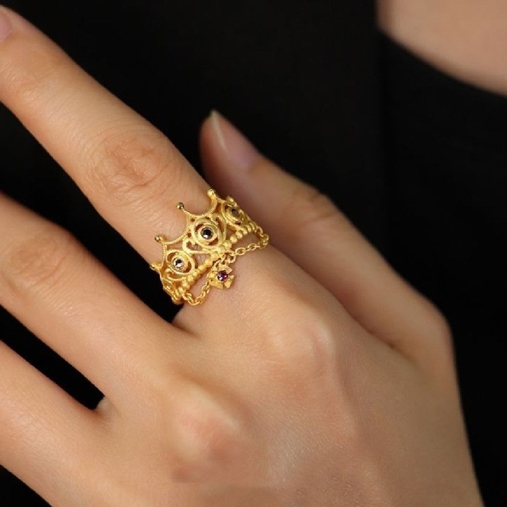 Monika Royal Crown Ring