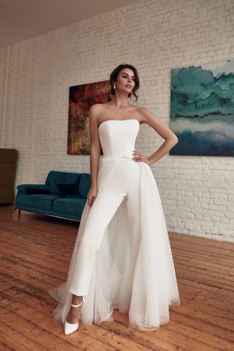 Monika Sexy Tube Top Slim-Fit Jumpsuit