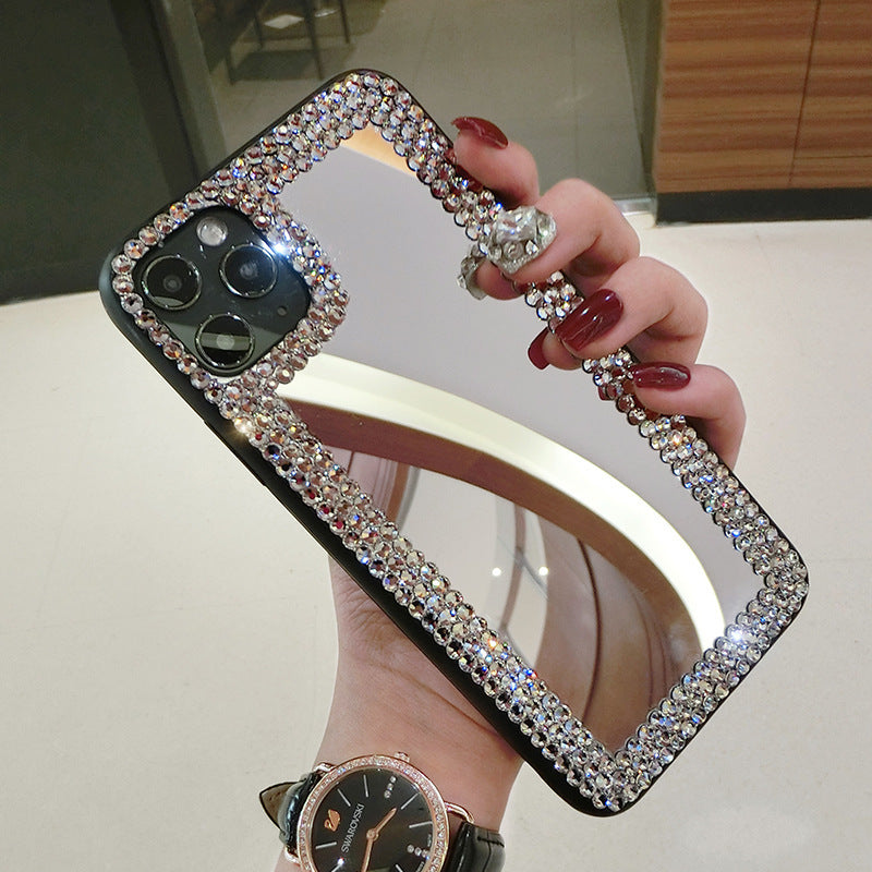 Monika Rhinestone Silicone Drop-Resistant Phone Case