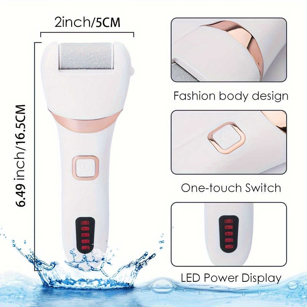 Monika Electric Foot Grinder & Callus Remover – 3 Roller Heads